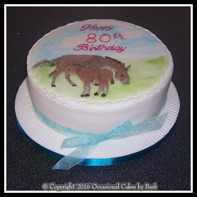 Seven inch Donkey Birthday Cake.
