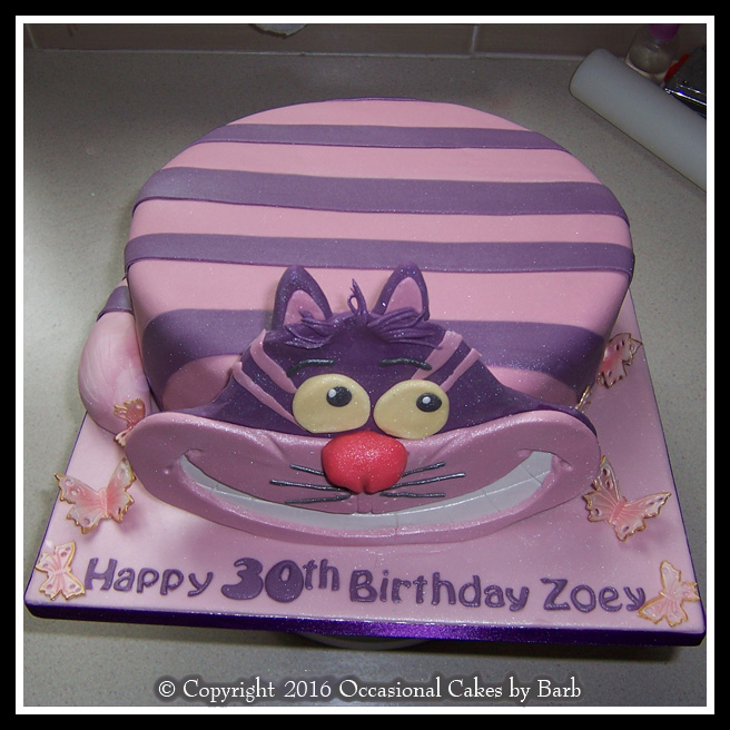Cheshire cat cake