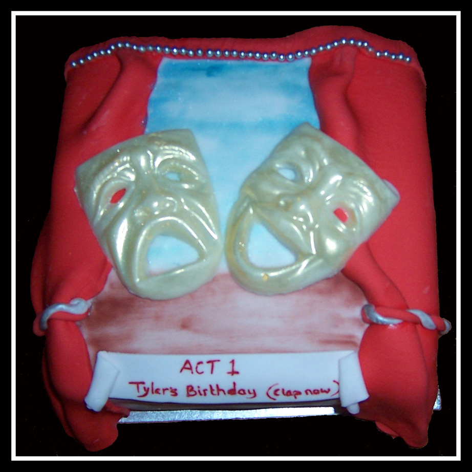 "First act" Thespian birthday cake