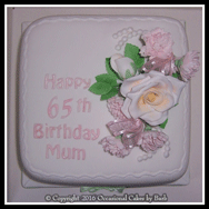 Happy 65th birthday cake