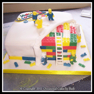 Builders and Blocks" cake
