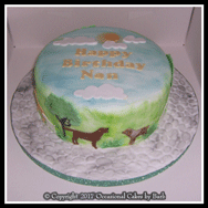 Country dogs cake