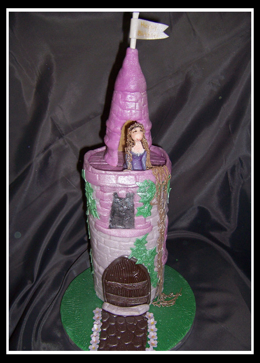 Rapunzel twelve inch tower cake